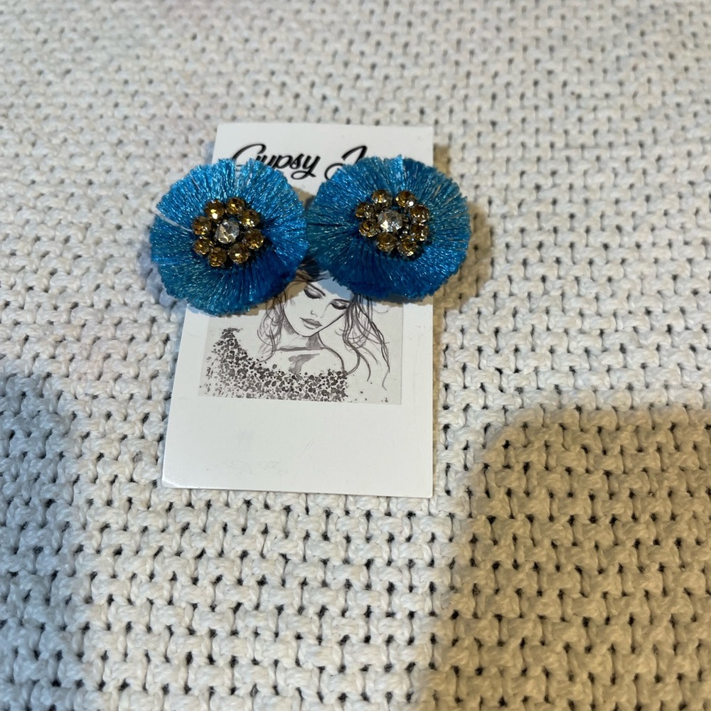 🐙Gypsy Jane Jewelry Earrings Blue NWT
